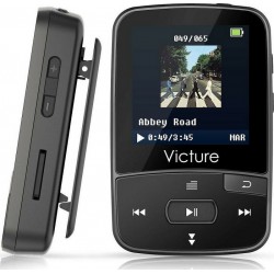 VICTURE M3 MP3 PLAYER 16GB CLIP SPORT BT4.0, ΜΑΥΡΟ