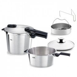 FISSLER VITAQUICK PREMIUM 6LT & 3.5 LT ΜΕ ΕΝΑ ΚΑΠΑΚΙ & ΕΝΑ ΚΑΛΑΘΙ ΑΤΜΟΥ
